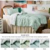 imageBedsure TwinTwin XL Comforter Set  Sage Green Bed Set 2 Pieces Cute Floral Bedding 1 Soft Reversible Botanical Flowers Comforter and 1 Pillow Sham01  Sage Green