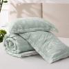 imageBedsure TwinTwin XL Comforter Set  Sage Green Bed Set 2 Pieces Cute Floral Bedding 1 Soft Reversible Botanical Flowers Comforter and 1 Pillow Sham01  Sage Green