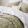 imageBedsure TwinTwin XL Comforter Set  Sage Green Bed Set 2 Pieces Cute Floral Bedding 1 Soft Reversible Botanical Flowers Comforter and 1 Pillow Sham02  Olive Green