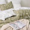 imageBedsure TwinTwin XL Comforter Set  Sage Green Bed Set 2 Pieces Cute Floral Bedding 1 Soft Reversible Botanical Flowers Comforter and 1 Pillow Sham02  Olive Green