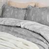 imageBedsure TwinTwin XL Comforter Set  Sage Green Bed Set 2 Pieces Cute Floral Bedding 1 Soft Reversible Botanical Flowers Comforter and 1 Pillow Sham04  Grey