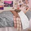 imageBedsure TwinTwin XL Comforter Set  Sage Green Bed Set 2 Pieces Cute Floral Bedding 1 Soft Reversible Botanical Flowers Comforter and 1 Pillow Sham04  Grey