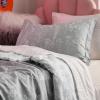 imageBedsure TwinTwin XL Comforter Set  Sage Green Bed Set 2 Pieces Cute Floral Bedding 1 Soft Reversible Botanical Flowers Comforter and 1 Pillow Sham04  Grey