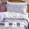 imageBedsure TwinTwin XL Comforter Set  Sage Green Bed Set 2 Pieces Cute Floral Bedding 1 Soft Reversible Botanical Flowers Comforter and 1 Pillow Sham06  Lavender