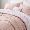 imageBedsure TwinTwin XL Comforter Set  Sage Green Bed Set 2 Pieces Cute Floral Bedding 1 Soft Reversible Botanical Flowers Comforter and 1 Pillow Sham07  Dusty Rose