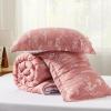 imageBedsure TwinTwin XL Comforter Set  Sage Green Bed Set 2 Pieces Cute Floral Bedding 1 Soft Reversible Botanical Flowers Comforter and 1 Pillow Sham08  Grayish Pink