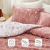 imageBedsure TwinTwin XL Comforter Set  Sage Green Bed Set 2 Pieces Cute Floral Bedding 1 Soft Reversible Botanical Flowers Comforter and 1 Pillow Sham08  Grayish Pink