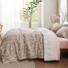 imageBedsure TwinTwin XL Comforter Set  Sage Green Bed Set 2 Pieces Cute Floral Bedding 1 Soft Reversible Botanical Flowers Comforter and 1 Pillow Sham09  Light Taupe