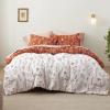 imageBedsure TwinTwin XL Comforter Set  Sage Green Bed Set 2 Pieces Cute Floral Bedding 1 Soft Reversible Botanical Flowers Comforter and 1 Pillow Sham10  Terracotta