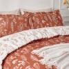 imageBedsure TwinTwin XL Comforter Set  Sage Green Bed Set 2 Pieces Cute Floral Bedding 1 Soft Reversible Botanical Flowers Comforter and 1 Pillow Sham10  Terracotta