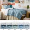 imageBedsure TwinTwin XL Comforter Set  Sage Green Bed Set 2 Pieces Cute Floral Bedding 1 Soft Reversible Botanical Flowers Comforter and 1 Pillow Sham11  Mineral Blue
