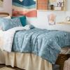 imageBedsure TwinTwin XL Comforter Set  Sage Green Bed Set 2 Pieces Cute Floral Bedding 1 Soft Reversible Botanical Flowers Comforter and 1 Pillow Sham11  Mineral Blue