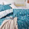 imageBedsure TwinTwin XL Comforter Set  Sage Green Bed Set 2 Pieces Cute Floral Bedding 1 Soft Reversible Botanical Flowers Comforter and 1 Pillow Sham12  Teal Blue