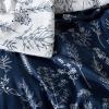 imageBedsure TwinTwin XL Comforter Set  Sage Green Bed Set 2 Pieces Cute Floral Bedding 1 Soft Reversible Botanical Flowers Comforter and 1 Pillow Sham14  Navy