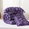 imageBedsure TwinTwin XL Comforter Set  Sage Green Bed Set 2 Pieces Cute Floral Bedding 1 Soft Reversible Botanical Flowers Comforter and 1 Pillow Sham16  Dark Purple