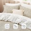 imageBedsure TwinTwin XL Comforter Set  Sage Green Bed Set 2 Pieces Cute Floral Bedding 1 Soft Reversible Botanical Flowers Comforter and 1 Pillow Sham17  Linen