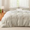 imageBedsure TwinTwin XL Comforter Set  Sage Green Bed Set 2 Pieces Cute Floral Bedding 1 Soft Reversible Botanical Flowers Comforter and 1 Pillow Sham17  Linen