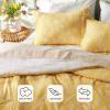 imageBedsure TwinTwin XL Comforter Set  Sage Green Bed Set 2 Pieces Cute Floral Bedding 1 Soft Reversible Botanical Flowers Comforter and 1 Pillow Sham18  Yellow
