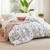 imageBedsure TwinTwin XL Comforter Set  Sage Green Bed Set 2 Pieces Cute Floral Bedding 1 Soft Reversible Botanical Flowers Comforter and 1 Pillow Sham21  Bright White
