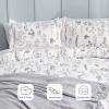 imageBedsure TwinTwin XL Comforter Set  Sage Green Bed Set 2 Pieces Cute Floral Bedding 1 Soft Reversible Botanical Flowers Comforter and 1 Pillow Sham21  Bright White