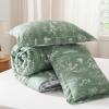 imageBedsure TwinTwin XL Comforter Set  Sage Green Bed Set 2 Pieces Cute Floral Bedding 1 Soft Reversible Botanical Flowers Comforter and 1 Pillow Sham24  Green
