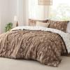 imageBedsure TwinTwin XL Comforter Set  Sage Green Bed Set 2 Pieces Cute Floral Bedding 1 Soft Reversible Botanical Flowers Comforter and 1 Pillow Sham27  Brown