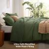 imageBedsure Waffle Comforter Set Queen Soft and Breathable Coconut White Bedding Comforter Set 3 Pieces 1 Waffle Weave Comforter 90quotx90quot and 2 Pillow Shams 20quotx26quot2quot04  Dark Green
