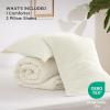 imageBedsure Waffle Comforter Set Queen Soft and Breathable Coconut White Bedding Comforter Set 3 Pieces 1 Waffle Weave Comforter 90quotx90quot and 2 Pillow Shams 20quotx26quot2quot01  Coconut White