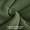 imageBedsure Waffle Comforter Set Queen Soft and Breathable Coconut White Bedding Comforter Set 3 Pieces 1 Waffle Weave Comforter 90quotx90quot and 2 Pillow Shams 20quotx26quot2quot04  Dark Green