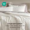 imageBedsure Waffle Comforter Set Queen Soft and Breathable Coconut White Bedding Comforter Set 3 Pieces 1 Waffle Weave Comforter 90quotx90quot and 2 Pillow Shams 20quotx26quot2quot01  Coconut White