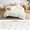 imageBedsure Waffle Comforter Set Queen Soft and Breathable Coconut White Bedding Comforter Set 3 Pieces 1 Waffle Weave Comforter 90quotx90quot and 2 Pillow Shams 20quotx26quot2quot01  Coconut White