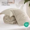 imageBedsure Waffle Comforter Set Queen Soft and Breathable Coconut White Bedding Comforter Set 3 Pieces 1 Waffle Weave Comforter 90quotx90quot and 2 Pillow Shams 20quotx26quot2quot02  Linen