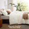imageBedsure Waffle Comforter Set Queen Soft and Breathable Coconut White Bedding Comforter Set 3 Pieces 1 Waffle Weave Comforter 90quotx90quot and 2 Pillow Shams 20quotx26quot2quot01  Coconut White