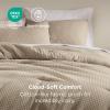 imageBedsure Waffle Comforter Set Queen Soft and Breathable Coconut White Bedding Comforter Set 3 Pieces 1 Waffle Weave Comforter 90quotx90quot and 2 Pillow Shams 20quotx26quot2quot08  Khaki