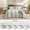 imageBedsure Waffle Queen Comforter Set  Linen Soft Cotton Bedding Set for All Seasons Stripe Fluffy Bed Set 3 Pieces with 1 Waffle Weave Comforter Queen Size and 2 Pillow Shams02  Ivory