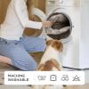 imageBedsure Washable Dog Bed Small DogCat Rectangle Fluffy Plush Kitten Puppy Bed Comfy Corduroy Fleece and Nonskid Bottom20x19x6inchesBrownBrown