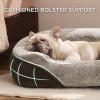 imageBedsure Washable Dog Bed Small DogCat Rectangle Fluffy Plush Kitten Puppy Bed Comfy Corduroy Fleece and Nonskid Bottom20x19x6inchesBrownBrown