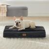 imageBedsure Washable Dog Beds Large Sized Dog  3 Inch Thicken Up to 80lbs Pet Mat Pillows with Removable Washable Cover GreyBlack