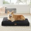 imageBedsure Washable Dog Beds Large Sized Dog  3 Inch Thicken Up to 80lbs Pet Mat Pillows with Removable Washable Cover GreyBlack