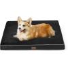 imageBedsure Washable Dog Beds Large Sized Dog  3 Inch Thicken Up to 80lbs Pet Mat Pillows with Removable Washable Cover GreyBlack