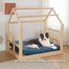 imageBedsure Washable Dog Beds Large Sized Dog  3 Inch Thicken Up to 80lbs Pet Mat Pillows with Removable Washable Cover GreyBlue