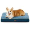 imageBedsure Washable Dog Beds Large Sized Dog  3 Inch Thicken Up to 80lbs Pet Mat Pillows with Removable Washable Cover GreyBlue