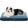 imageBedsure Washable Dog Beds Large Sized Dog  3 Inch Thicken Up to 80lbs Pet Mat Pillows with Removable Washable Cover GreyBlue