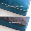 imageBedsure Washable Dog Beds Large Sized Dog  3 Inch Thicken Up to 80lbs Pet Mat Pillows with Removable Washable Cover GreyBlue