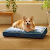 imageBedsure Washable Dog Beds Large Sized Dog  3 Inch Thicken Up to 80lbs Pet Mat Pillows with Removable Washable Cover GreyBlue
