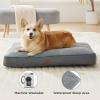 imageBedsure Washable Dog Beds Large Sized Dog  3 Inch Thicken Up to 80lbs Pet Mat Pillows with Removable Washable Cover GreyBrown