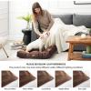 imageBedsure Washable Dog Beds Large Sized Dog  3 Inch Thicken Up to 80lbs Pet Mat Pillows with Removable Washable Cover GreyBrown
