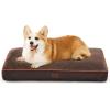 imageBedsure Washable Dog Beds Large Sized Dog  3 Inch Thicken Up to 80lbs Pet Mat Pillows with Removable Washable Cover GreyBrown
