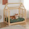 imageBedsure Washable Dog Beds Large Sized Dog  3 Inch Thicken Up to 80lbs Pet Mat Pillows with Removable Washable Cover GreyGreen