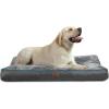 imageBedsure Washable Dog Beds Large Sized Dog  3 Inch Thicken Up to 80lbs Pet Mat Pillows with Removable Washable Cover GreyGrey